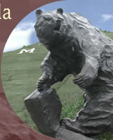 UM Bear statue