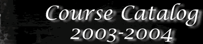 UM Course Catalog for 2003-2004